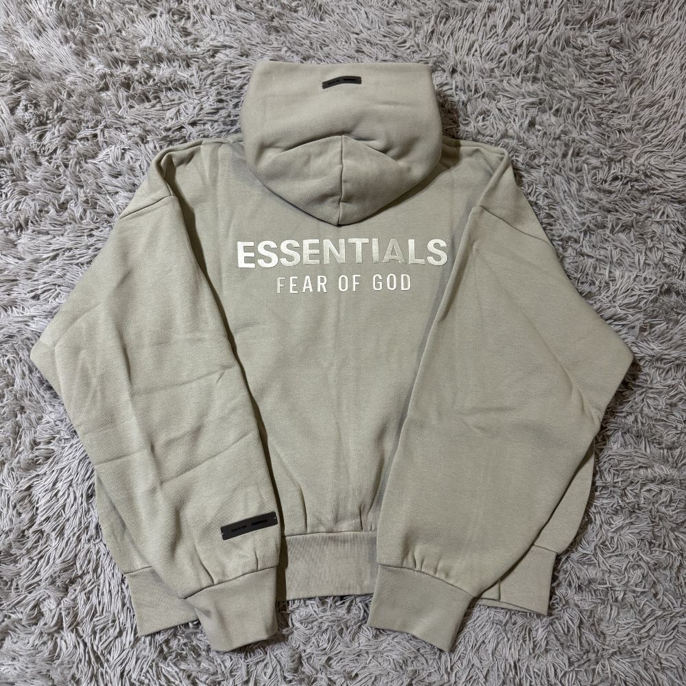 Essentials Zip Hoodie Abbey Stone