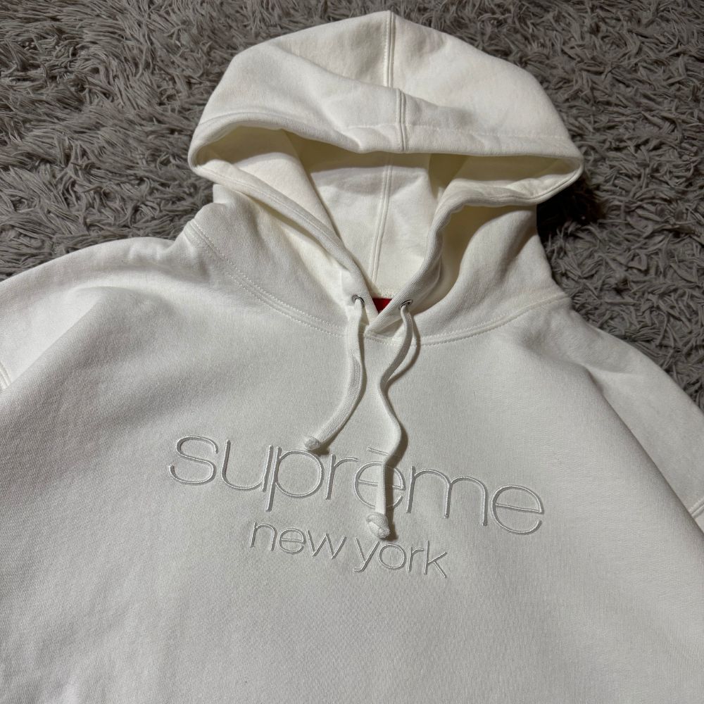 Supreme Classic Hoodie NYC White