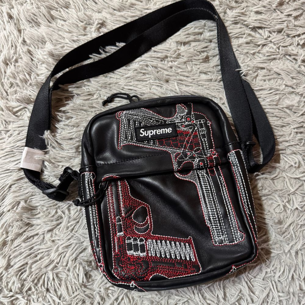 Supreme Guns Embroidered Shoulder Bag